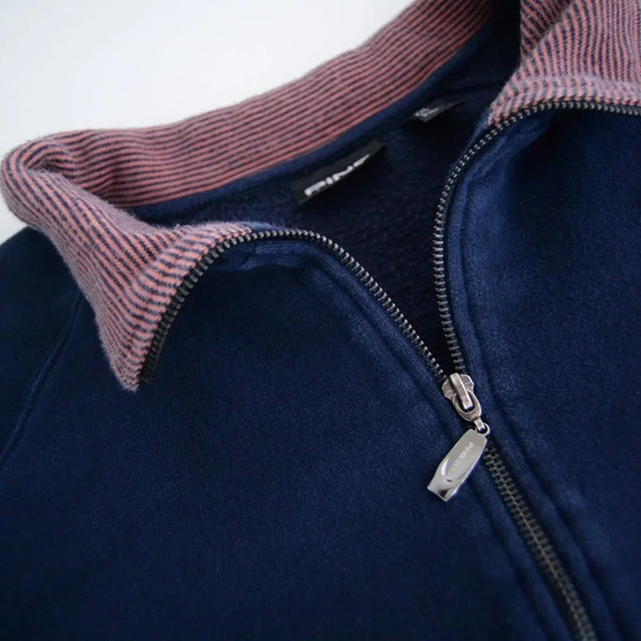 Vintage Ping Golf Collection Navy Zip Up 80% Pima Cotton Sweater XXL - Picture 12 of 13